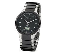 Regent Herren Armbanduhr 1859.40.96 FR-237 Funk Edelstahl Keramik schwarz