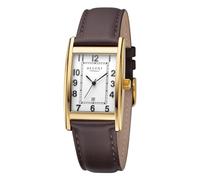 REGENT Herren Armbanduhr Analog Lederarmband Dunkelbraun URF1519 Analoguhr