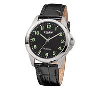 REGENT Herren Armbanduhr Analog Lederarmband schwarz URF1571 Analoguhr