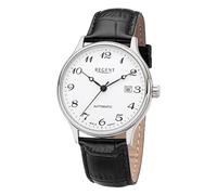 REGENT Herren Armbanduhr Analog Lederarmband schwarz URGM2206 Analoguhr