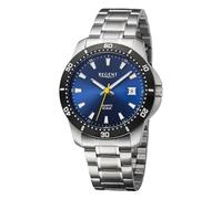 REGENT Herren Armbanduhr Analog Metallarmband Silber URBA753 Analoguhr