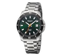 REGENT Herren Armbanduhr Analog Metallarmband Silber URBA754 Analoguhr