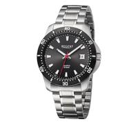 REGENT Herren Armbanduhr Analog Metallarmband Silber URBA755 Analoguhr