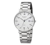 REGENT Herren Armbanduhr Analog Metallarmband Silber URF1521 Analoguhr
