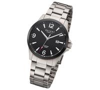Regent Herren Armbanduhr Analog Titanarmband grau URF1298
