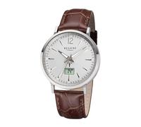 Regent Herren Armbanduhr BA-412 Funkuhr Lederband