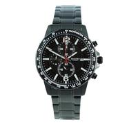 REGENT Herren Armbanduhr Chronograph Metallarmband dunkelgrau UR1152509 Chronograph