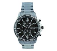 REGENT Herren Armbanduhr Chronograph Metallarmband schwarz UR1152512 Chronograph