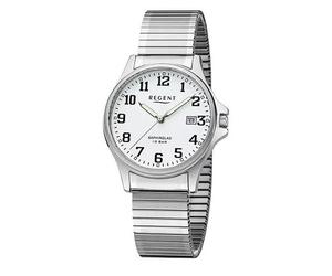 Regent Herren Armbanduhr F-1433 Edelstahl Zugband