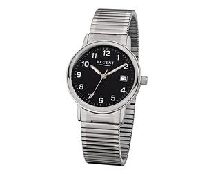 Regent Herren Armbanduhr F-704 Edelstahl Zugband