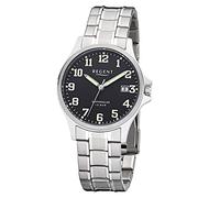 Regent Herren Analog Quarz Uhr mit Leder Armband 11150745