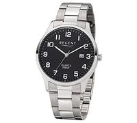 Regent Armbanduhr silber 1153402 Herren Analog-Quarzuhr UR1153402