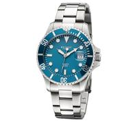 Taucheruhr Edelstahl 30 Bar, verschraubte Krone mit Flankenschutz, Regent F-859