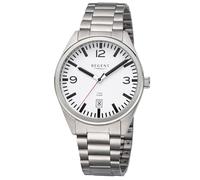 REGENT Herren-Armbanduhr Titan 10 Bar Weiß F-1605