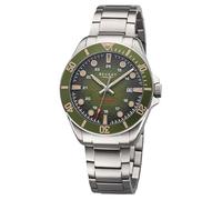 REGENT Herren-Armbanduhr Titan 20 Bar Wasserdicht Grün BA-858