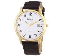 Regent Herren Analog Quarz Uhr mit Leder Armband 11100235