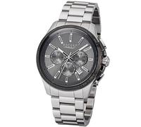 Regent Herren Chronograph Quarz Uhr mit Edelstahl Armband 11150649