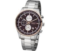 Regent Herren Chronograph Quarz Uhr mit Edelstahl Armband 11160251