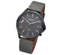 Regent Herren Solaruhr Analog Lederarmband grau URF1551