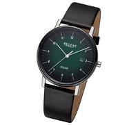Regent Herren Solaruhr Analog Lederarmband schwarz URF1548
