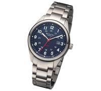 Regent Herren Solaruhr Analog Metallarmband grau URF1538