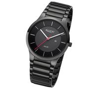 Regent Herren Solaruhr Analog Metallarmband schwarz UR1154105