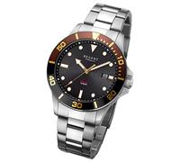 Regent Herren Solaruhr Analog Metallarmband silber URF1545