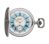 Regent Taschenuhr P724-19467740, (Set, 2-tlg., mit dazu passender Kette), silberfarben