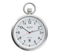 REGENT Herren Taschenuhr aus Edelstahl 43 MM Durchmesser Miyota Quarzwerk Flaches Mineralglas in verschiedenen Varianten