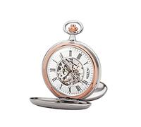REGENT Herren Taschenuhr Savonnette Skelett 51 MM Mechanischer Handaufzug Römische Zahlen in verschiedenen Varianten