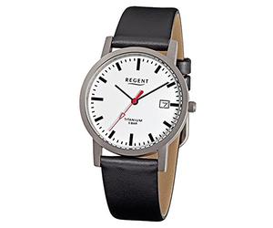 Regent Herrenarmbanduhr Titan 1239.90.10 Leder F231