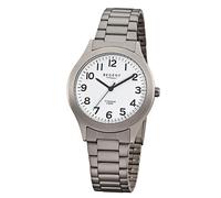 REGENT - Herrenarmbanduhr von Regent F-837 Titangehäuse und Titanarmband mit Faltschließe