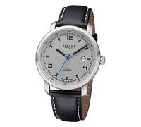 Regent Herrenuhr Automatik Stahl Lederband GM-2105