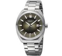 REGENT Herrenuhr Edelstahl 42mm BA-825 Zifferblatt grün