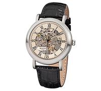 Regent Herrenuhr F757 Handaufzug Leder Schwarz