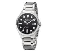 REGENT Herrenuhr mit Gliederband Datumsanzeige 10 ATM Saphirglas F-1453