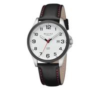 Regent Herren Armbanduhr BA-780 Leder schwarz