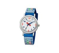 Regent Kinder Armbanduhr F-731 Aluminium-Textil Blau-Grau 29mm, Wasserdichtigkeit: 3Bar, 12400221