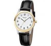 REGENT Leder Armbanduhr Edelstahl 3 ATM - deutsche Uhrenmarke Zeitlos und Modern