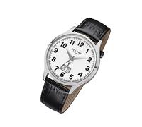 Regent Leder Herren Uhr FR-228 Funkuhr Armband schwarz URFR228