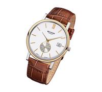 Regent Leder Herren Uhr GM-1449 Quarzuhr Armband braun URGM1449
