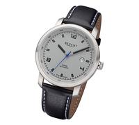 Regent Lederband Herren Uhr GM-2105 Armbanduhr Automatik schwarz URGM2105
