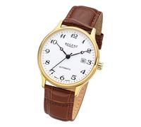 Regent Lederband Herren Uhr GM-2115 Armbanduhr Automatik braun URGM2115