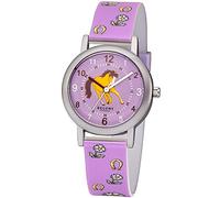 Regent Mädchen Analog Quarz Uhr mit Plastik Armband 12400269