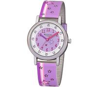 Regent Mädchen Analog Quarz Uhr mit Plastik Armband 12400274