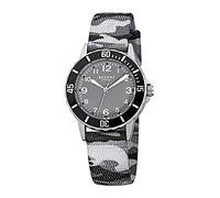 Regent Mädchen Analog Quarz Uhr mit Textil Armband 12400237