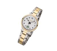 Regent Metall Damen Uhr FR-258 Analog-Digital Armbanduhr gold Funkuhr URFR258