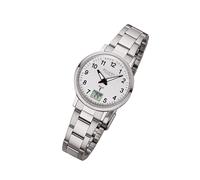 Regent Metall Damen Uhr FR-260 Analog-Digital Armbanduhr silber Funkuhr URFR260