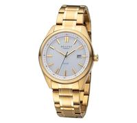 REGENT Solaruhr Edelstahl IPG vergoldert 40mm Metallband F-1542