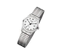 Regent Stahl Damen-Herren Uhr F-885 Quarzuhr Armband silber URF885